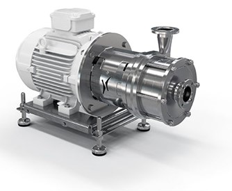 Bomba centrífuga sanitaria diseñada para el manejo de líquidos en procesos higiénicos de alimentos y bebidas.